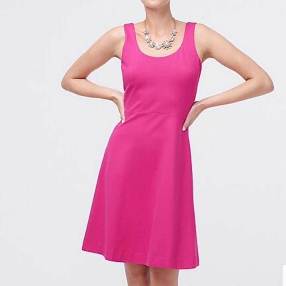 J CREW Hot Pink Knee Length Dress